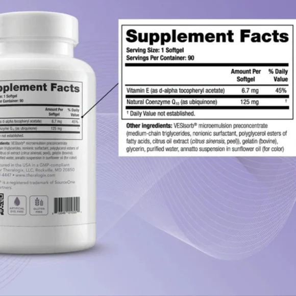Theralogix NeoQ10 Coenzyme Q10 Supplement 5/2026 - Picture 2 of 3